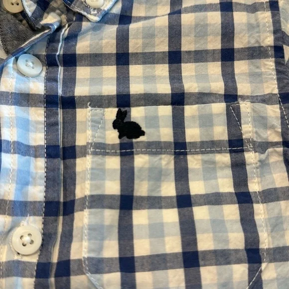 Gymboree Plaid Button Down Shirt Size 3T - Picture 2 of 4